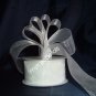 Sheer Organza Ribbon Mono Edge - 1.5" - 25 Yards (75 FT) - White