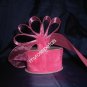 Sheer Organza Ribbon Mono Edge - 1.5" - 25 Yards (75 FT) - Hot Pink