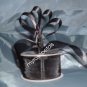 Sheer Organza Ribbon Mono Edge - 1.5" - 25 Yards (75 FT) - Black