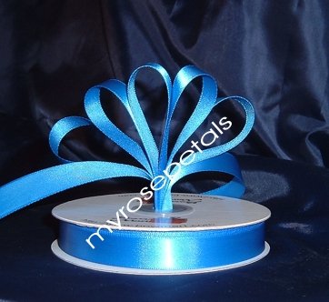 Ribbon - Satin Ribbon- 5/8" Single Face 50 Yards (150 FT) - Royal Blue -Sewing-Craft- Wedding Favors