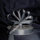 Ribbon - Satin Ribbon- 5/8" Single Face 50 Yards (150 FT) - Silver -Sewing-Craft- Wedding Favors