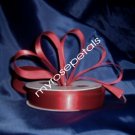 Ribbon - Satin Ribbon- 7/8" Single Face 50 Yards (150 FT) - Bugundy-Sewing - Craft - Wedding Favors