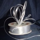 Satin Ribbon- 1/8" Double Face 100 Yards (300 FT) - Silver -Sewing-Craft-Wedding Favors