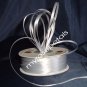 Satin Ribbon- 1/8" Double Face 100 Yards (300 FT) - Silver -Sewing-Craft-Wedding Favors