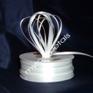 Satin Ribbon- 1/8" Double Face 100 Yards (300 FT) - White -Sewing-Craft-Wedding Favors