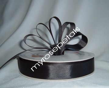 Grosgrain Ribbon 7/8" - 50 Yards (150 FT) - Black - Sewing - Craft - Wedding Favors