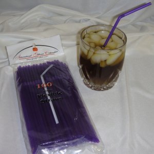Straws - Flex/Flexible Drinking Straws - Luau - Wedding - Party - Purple - 1,000 Flexible Straws