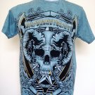 Emperor Eternity Skull Punk Rock Tattoo T-Shirt Blue Size M Emperor Eternity Skull Punk Rock Tattoo T-Shirt Blue Size M