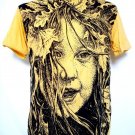 Mens Womens Girl Emo Punk Urban Soft Top Cotton T-Shirt Yellow Mens Womens Girl Emo Punk Urban Soft Top Cotton T-Shirt Yellow