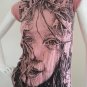 New Womens Girl Emo Punk Urban Cotton Top T-Shirt Pink