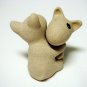 Sandstone Salt & Pepper Shakers Dog Love Hug