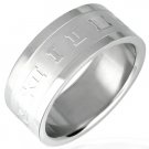 316L Surgical Stainless Steel Roman Numeral Band Ring 316L Surgical Stainless Steel Roman Numeral Band Ring