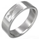 316L Stainless Steel Kangaroo Unisex Wedding Band Ring Size 316L Stainless Steel Kangaroo Unisex Wedding Band Ring Size