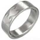 316L Stainless Steel Tribal Flame Band Ring Size 7-11 316L Stainless Steel Tribal Flame Band Ring Size 7-11