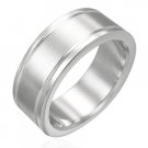 316L Surgical Stainless Steel Unisex Band Plain Ring Size 316L Surgical Stainless Steel Unisex Band Plain Ring Size