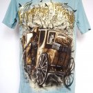 Emperor Eternity Horse Carriage Devil Death Sword T-Shirt Blue L Emperor Eternity Horse Carriage Devil Death Sword T-Shirt Blue L
