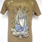 Emperor Eternity Prayer Immortal Cross Tattoo T-Shirt Olive M