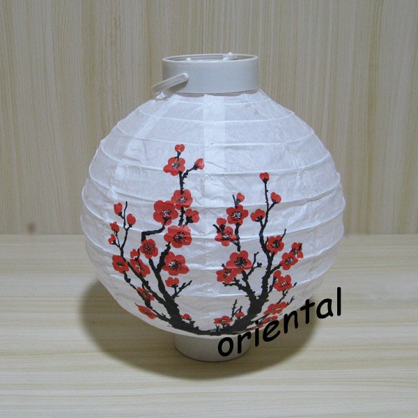 LED Battery Operated Cherry Blossom Paper Lantern Centerpiece Table Decorations Last 12+ Hours