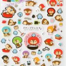 San-X Raccoon Kireizukin Seikatsu Sticker Sheet kawaii Stickers