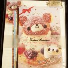 Pool Cool Sweetfull Bear Letter Set kawaii Pudding Cakes Doughnuts Fruits
