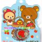 San-X Rilakkuma Strawberry Sticker Sack kawaii stickers Korilakkuma Strawberries