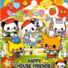 Kamio Japan Happy House Friends Sticker Sack kawaii