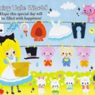 Kamio Japan Fairy Tale Mini Memo Pad #1 Alice In Wonderland