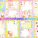 Ichigo Animals Loose Memo Sheets by Crux Japan kawaii