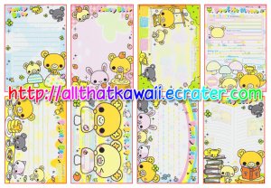 Fancy Bear Loose Memo Sheets by Crux Japan