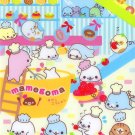 San-X Mamegoma Sweet Factory Memo Pad #1 blue kawaii desserts cakes doughnuts