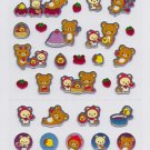 San-X Rilakkuma Strawberry Sticker Sheet kawaii Stickers