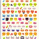 Q-lia Chima Chima Animals Sticker Sheet kawaii doughnuts stickers