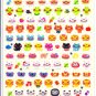 Q-lia Chima Chima Animals Sticker Sheet kawaii doughnuts stickers