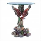 EAGLE/TREE BASE/GLASS TABLETOP