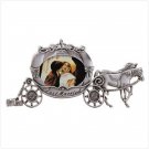 PEWTER MARRIED CARRIAGE FRAME