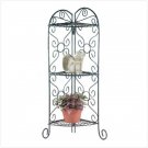 METAL CORNER STAND W/3 SHELVES
