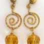 Repurposed Vintage Romantic Victorian Rose Art Nouveau Necklace & Earring Set
