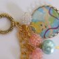 Altered Art Tinker Bell Inspired Fairy Brass Toggle Clasp Charm Bracelet  OOAK