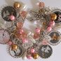 Altered Art Cute Toy Chihuahua & Poodle Handcrafted Silver Charm Bracelet OOAK
