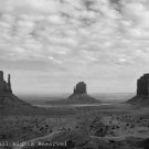 Alone in Monument Valley II BW Giclee Art Print 12x16