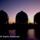 Tank Farm Sunset II Giclee Art Print 12x16