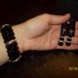 Crystal earrings and Bracelet
