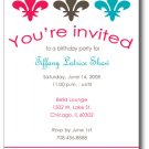 Fleur De Lis Invitation/ Announcement