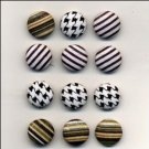 12 Fabric Covered Men's Closet Cozy Brads