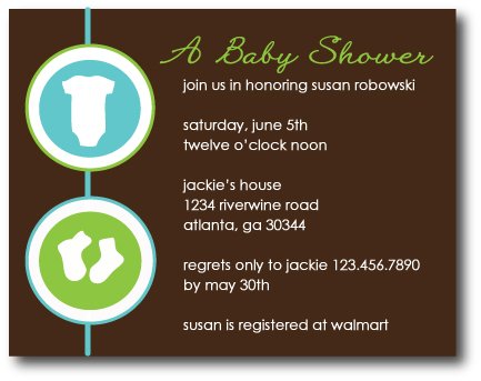 Onsies & Booties Invitation/Announcement
