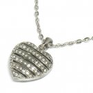 Crystal heart necklace(U1245SL-121084)