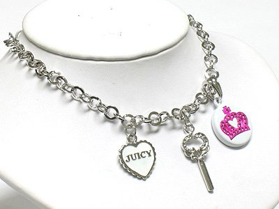 Key, heart & crown(R1265PK-29111)