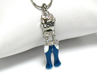 Casual outfit necklace (R1248BL-22113)