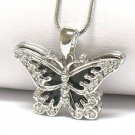 Onyx butterfly pendant necklace(E1267BK-121963)