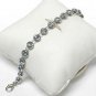 Round crystal link bracelet(M1137BL-918130)